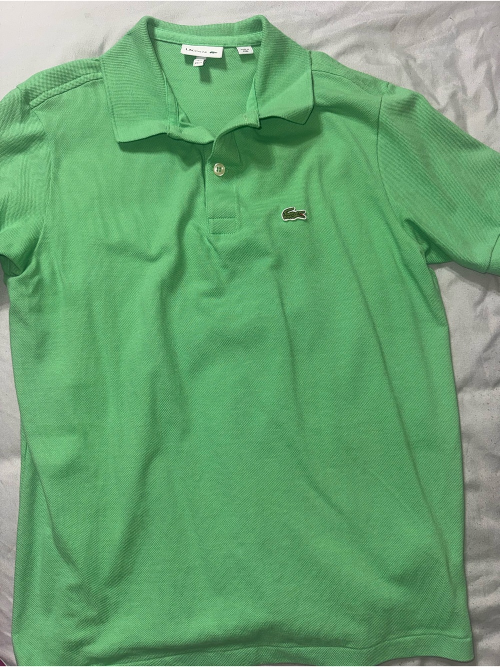 Lacoste Kids Green Polo Shirt